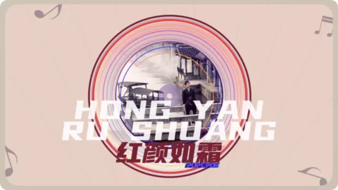 Full Chinese Music Song Cold-hearted Beauty Like Frost Lyrics For Hong Yan Ru Shuang in Chinese with Pinyin