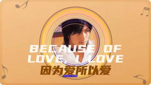 Full Chinese Music Song Because of Love, I Love Song lyrics For Yin Wei Ai Suo Yi Ai in Chinese with Pinyin
