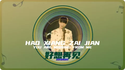 Full Chinese Music Song You Are Missing From Me Lyrics For Hao Xiang Zai Jian in Chinese with Pinyin