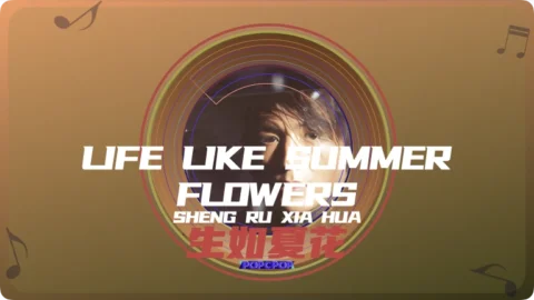 Full Chinese Music Song Life Like Summer Flowers Lyrics For Sheng Ru Xia Hua in Chinese with Pinyin