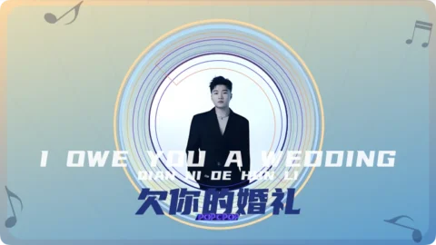 Full Chinese Music Song I Owe You A Wedding Lyrics For Qian Ni De Hun Li in Chinese with Pinyin